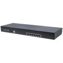 Modularer 8-Port KVM-Switch mit Cat5-/VGA-Schnittstelle