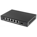 5-Port Gigabit Ethernet PoE+ Switch mit SFP Kombo-Port