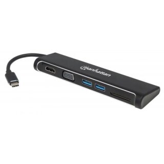 SuperSpeed USB-C auf HDMI/VGA 4-in-1 Docking-Konverter