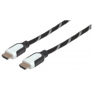 High Speed HDMI-Kabel mit Ethernet-Kanal und geflochtener Ummantelung