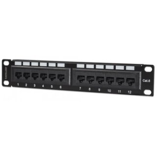 10" 12-Port Cat6 Patchpanel