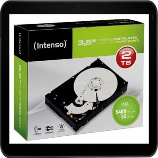 INTENSO 3.5 HDD FESTPLATTE INTERN 2TB 6513284 7200RPM/SataIII/64MB