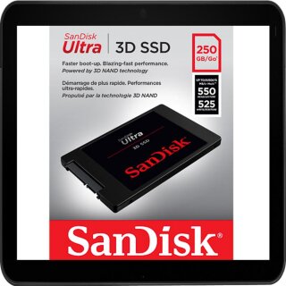 SANDISK SSD ULTRA 3D FESTPLATTE 250GB SDSSDH3-250G-G25 L: 550MB/s S: 525MB/s