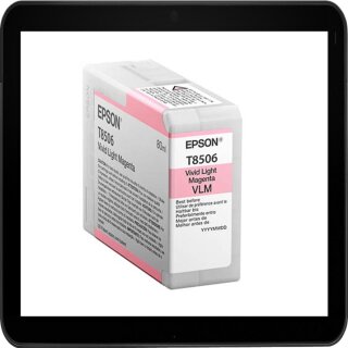 C13T850600 Epson Druckerpatronen Light-Magenta mit 80ml Inhalt