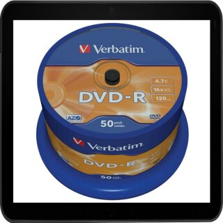 VERBATIM DVD-R 4.7GB 16X (50) SP 43548 SPINDEL