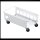 DURABLE Transportroller Durabin Trolley 60 weiß 26,0 x 47,0 cm bis 60,0 kg