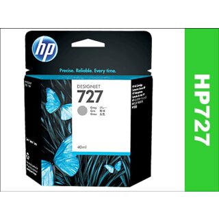 HP727GY - Original B3P18A - Grau - Druckpatrone mit 40ml Inhalt