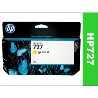 HP727Y XL - Original B3P21A - Yellow - Druckpatrone mit 130ml Inhalt