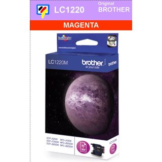 LC1220M Brother Druckerpatrone Magenta mit 300 Seiten Druckleistung nach ISO/IEC24711 