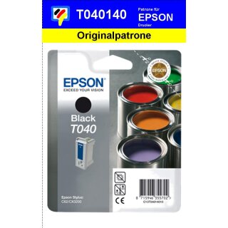 T040140 -schwarz- Epson Original Druckerpatrone mit 17ml Inhalt -C13T04014010-