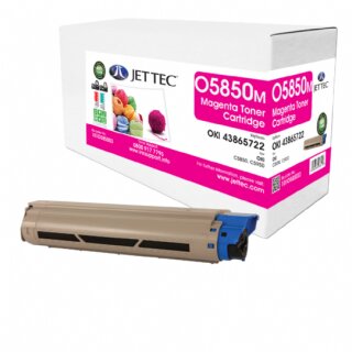 43865722- Magenta- Jet Tec Ersatzlasertoner mit 6.000 Seiten Druckleistung nach Iso