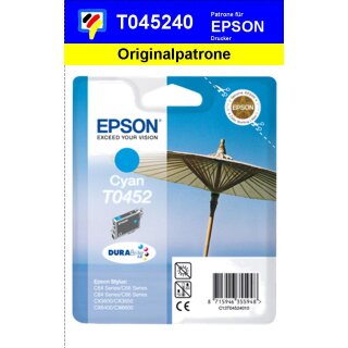 T045240 -cyan- Epson Original Druckerpatrone mit 8ml Inhalt -C13T04524010-