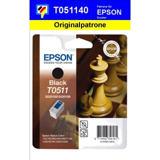 T051140 -schwarz- Epson Original Druckerpatrone mit 24ml Inhalt -C13T05114010-