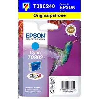 T080240-cyan-EPSON Original Drucktinte mit 7,4ml Inhalt zum Superangebot