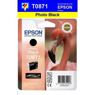 T087140-fotoschwarz-EPSON Original Drucktinte mit 11,4ml Inhalt zum Superangebot