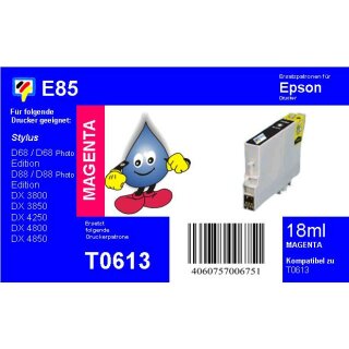 E85 - TiDis Druckerpatrone Magenta ersetzt die T061340 mit 18ml Inhalt