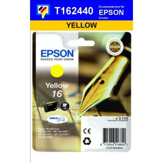 T16244010-gelb-EPSON Original Drucktinte mit 3,1ml Inhalt zum Superangebot