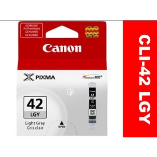 CLI-42LGY - Canon Druckerpatrone Grau Hell mit 13ml Inhalt für ca. 835 A4 Seiten nach ISO