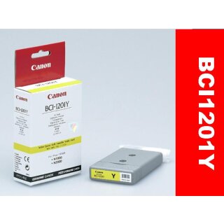 BCI1201Y - yellow - Canon Original Druckerpatrone mit 130ml Inhalt - 7340B001 -