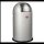 WESCO Pushboy Junior Mülleimer 22,0 l silber