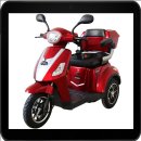 Rolektro, E-Trike 15 V.2, Farbe Rot, 500 Watt bis zu 60 km