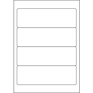 Etiketten 190 x 61 mm