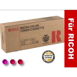 Ricoh 821187 Lasertoner magenta mit 27.000 Seiten Druckleistung nach Iso für SPC830