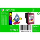 HP901CXL TiDis Ersatzpatrone Color mit 3x 8ml...