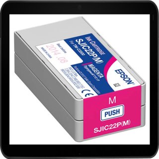 SJIC22PM Epson Druckerpatrone Magenta mit 32,5ml Inhalt - C33S020603
