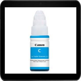 GI-50C - cyan - Canon Druckertintenflasche mit 70ml Inhalt für ca. 7.700 Seiten Druckleistung - 3403C001