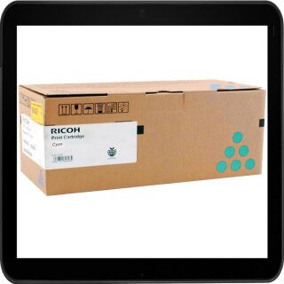 821262 - cyan - Ricoh Lasertoner mit ca. 30.000 Seiten Druckleistung nach ISO