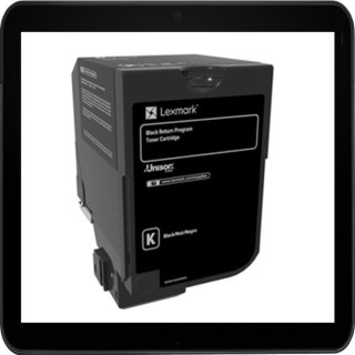 74C0H10 - schwarz - Lexmark Lasertoner mit ca. 12.000 Seiten Druckleistung nach ISO