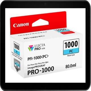 PFI1000PC - Photo Cyan - Canon Druckerpatrone mit 80ml...