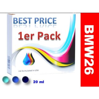 Best Price Druckerpatrone cyan mit  20ml Inhalt für ca. 1.755 A4 Seiten nach ISO - ersetzt die PGI-2500XL C