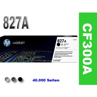 HP827A - CF300A Black Original Lasertoner für MFP M880 Farblaserdrucker mit ca. 40.000 Seiten Druckleistung laut Herstellerangaben