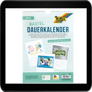 5x folia Kalender zum Selbstgestalten jahresunabhängig - im 5er Sparpack