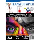 A3 Universal Tonertransferpapier - 100 Blatt für...