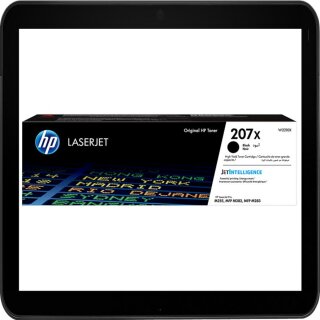 HP207X - W2210X HP Lasertoner Schwarz mit ca. 3.150 S. Druckleistung