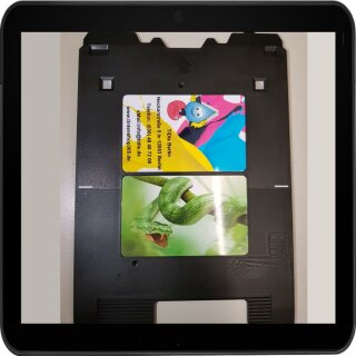 Canon Pixma TS8220 zum PVC Kartendrucker machen mit der SPP314 Kartenschublade  - Inkjet Print Cardtray inkl. 10 Inkjet PVC Karten