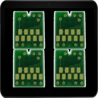 603XL - Multipack mit 4 Oneway Ersatzchips für T603XL Druckerpatronen  (T03A140, T03A240, T03A340, T03A440)