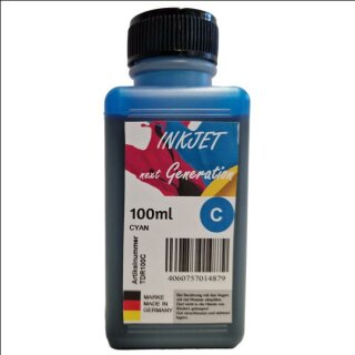 100ml cyan DyeTiDis Nachfülltinte für Tintenstrahldrucker