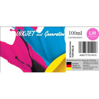 100ml lightmagenta DyeTiDis Nachfülltinte für Tintenstrahldrucker