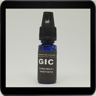 Lightcyan GIC - Hitzetransfertinte | Sublimationstinte in 10ml Flasche - Farbe LIGHTCYAN