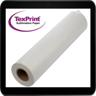 85 lfm x 111,8cm Sublimationspapier auf Rolle - TexPrint XP-HR 105g/m²