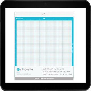 12"x12" (30,5 x 30,5 cm) mittel (Standard) klebende Schneidematte von Silhouette für alle Cameo Hobbyschneidplotter