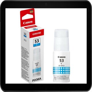 GI-53C Canon Druckertinte 60ml Cyan für ca. 8.000 Seiten Druckleistung - 4673C001