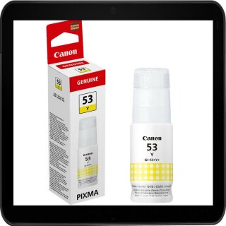 GI-53Y Canon Druckertinte 60ml Yellow für ca. 8.000 Seiten Druckleistung - 4690C001