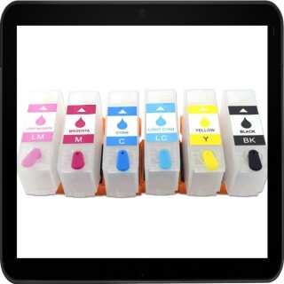 T378XL Dr. Inkjet Easyrefillpatronen Multipack B/C/M/Y/LC/LM m. Autoresettchips - Leerpatronen