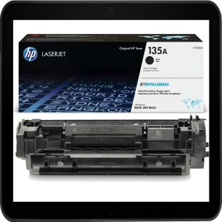 HP135A Lasertoner Schwarz  mit ca. 1.100 Seiten Druckleistung nach Iso - W1350A