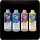 Sublinova Sublimationstinte | Hitzetransfertinte Sparpack mit 4 Liter Inhalt - je 1.000ml Black, Cyan, Magenta & Yellow